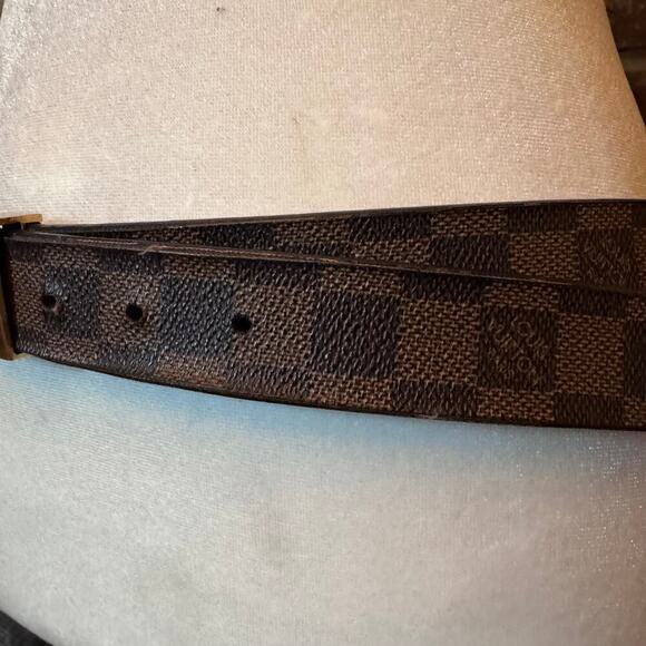 Louis Vuitton Damier Ebene Belt 90/36 Box Frame Buckle - Picture 5 of 12